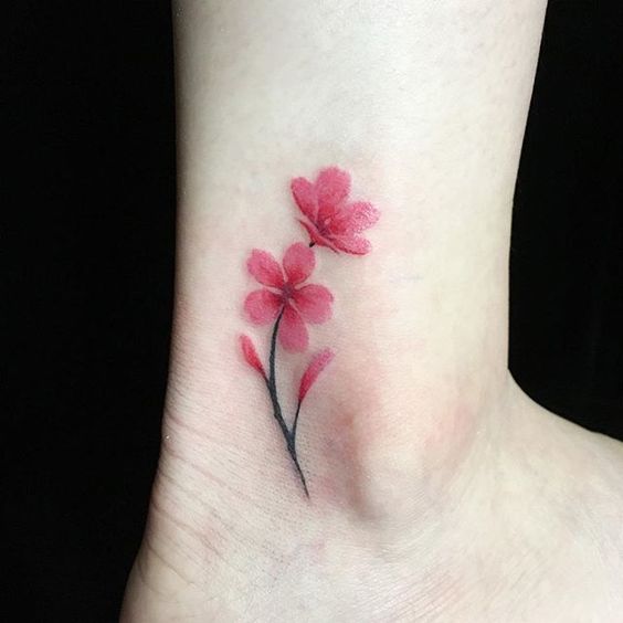 Ideas Para Tatuajes De Flor De Cerezo O Flor De Sakura