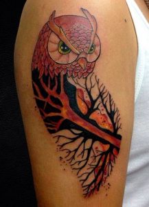 tattoo buho tatuajes nueva escuela 7 e1487109850337 - tatuajes de b&uacute;hos