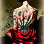 tatuaje sol japones 2 - tatuajes del sol