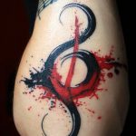 tatuaje sol nota musical 2 - tatuajes del sol