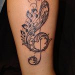 tatuaje sol nota musical 7 - tatuajes del sol