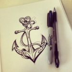 tatuajes anclas imagenes bocetos 1 - tatuajes de anclas