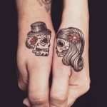 tatuajes calaveras parejas 1 - tatuajes de calaveras