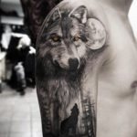 tatuajes de lobos aullando 1 - tatuajes de lobos