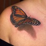 tatuajes mariposas realistas 3D 1 - tatuajes de mariposas