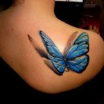 tatuajes mariposas realistas 3D 2 - tatuajes de mariposas